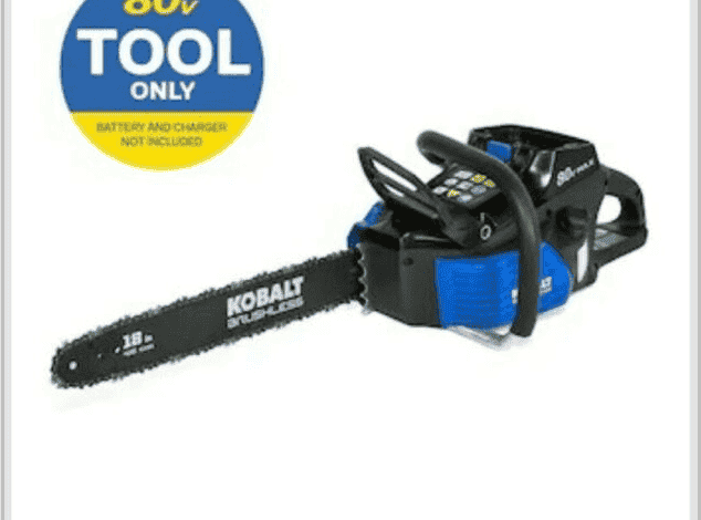kobalt chainsaw 80v