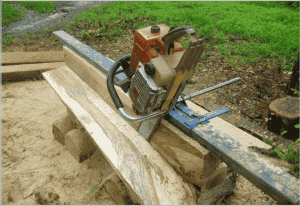 Homemade Chainsaw Sawmill