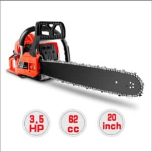 Coocheer 20-inch Chainsaw 62CC Gas Chainsaw - featured