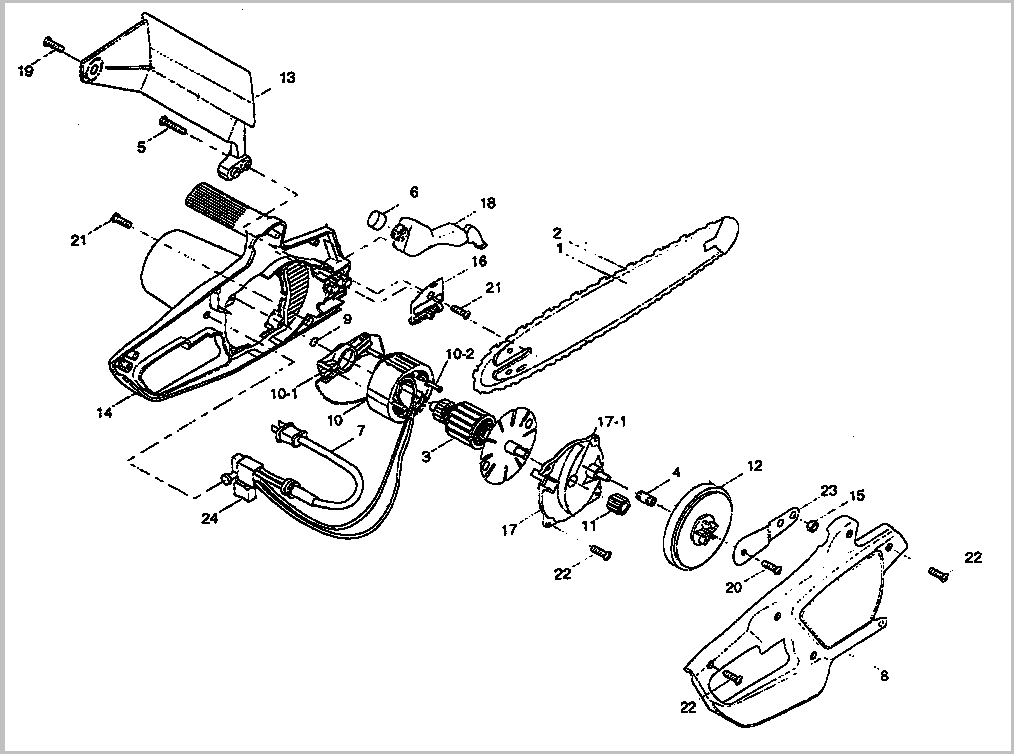 remington electric chainsaw parts